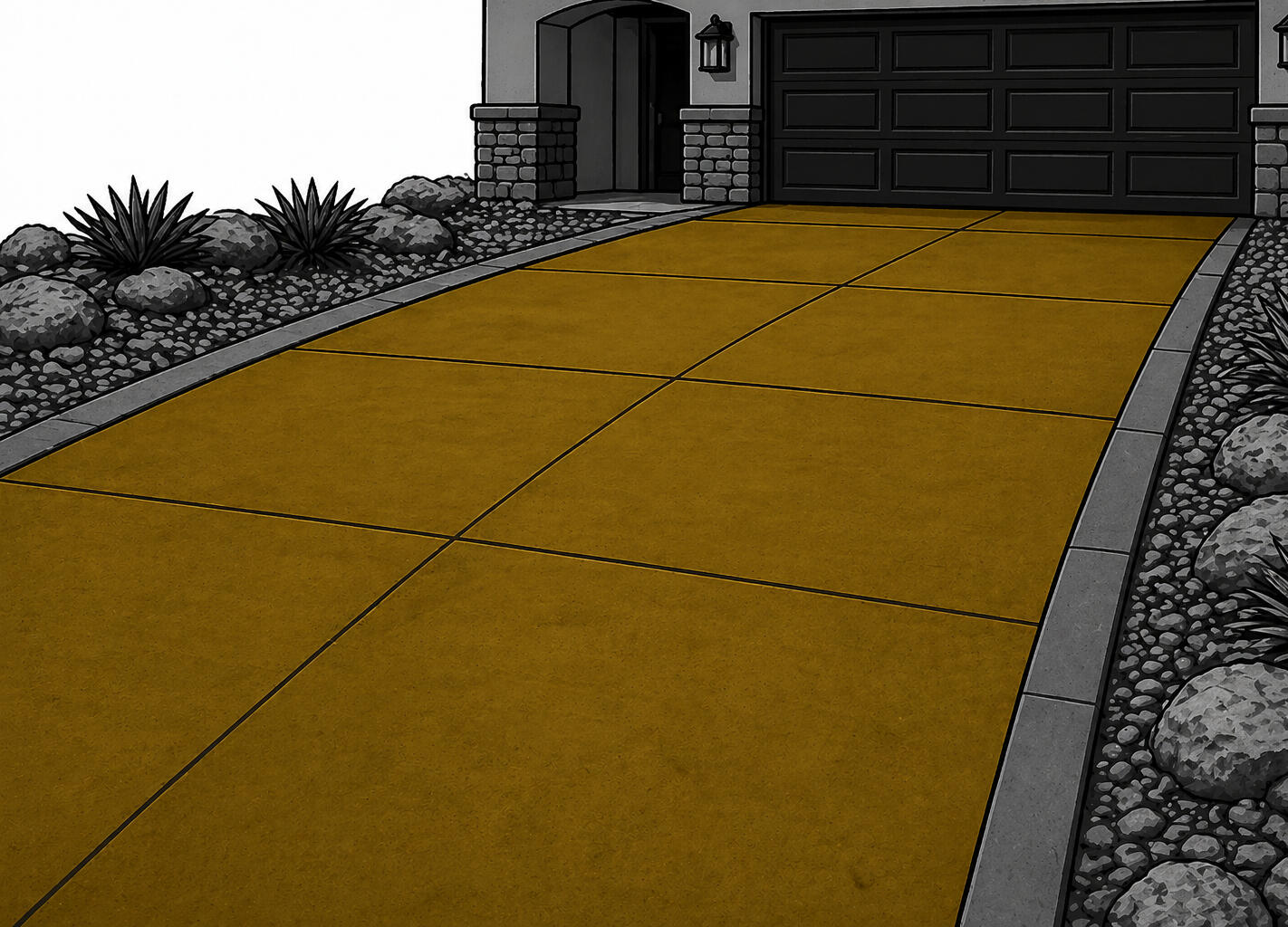 Stratagem concrete driveway in phoenix arizona